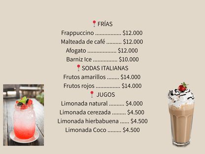 Bebidas Frias Diseño - Fiesta de La Empanada
